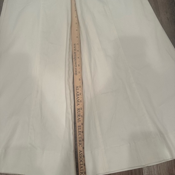 Extra Wide -Leg Denim Pants, Cream Color-NWT-Sz Large Casual Boho - Picture 6 of 8